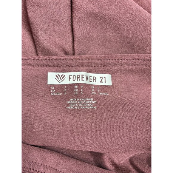 Forever 21 Womens Leggings Size S Mauve High Rise Stretchy Athleisure Pants Yoga - Picture 4 of 6